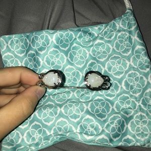 White drusy bracelet